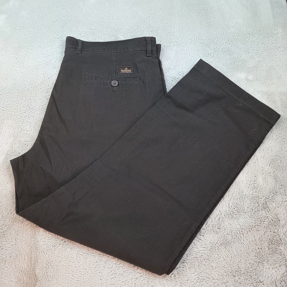 Blackberrys Octavo Khakis Mens 38 Sharp Fit Textured Cotton Trousers Choco Brown